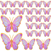 Outus butterfly wall stickers 12-inch pink create a festive focal point for parties.