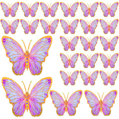 Outus butterfly wall stickers 12-inch pink create a festive focal point for parties.