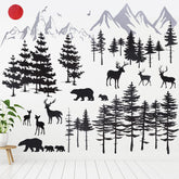 Outus mountain-bear-wall-decal creates playful scenery for kids' rooms and imaginative play.