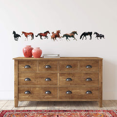 Outus nursery horse decals create kid-friendly wall accents.