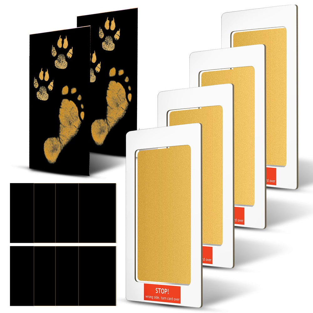 Outus paw print kit package view shows complete mess-free keepsake set