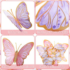 Outus 3-size butterfly decor helps transform living rooms or doors into magical focal points.