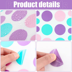 Outus purple polka dots wall stickers create charming accents for nurseries.