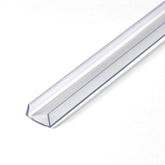 Outwater clear U-channel edge protection guards panel edges without obscuring color.