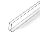 Outwater P2743 clear U-channel pack of 2 protecting panels with crystal clarity