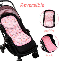 Ovelin Baby Stroller Cushion cotton close-up shows soft breathable fabric for sensitive skin