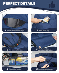 OVERTANG tandem seats show front and rear configuration for twins.