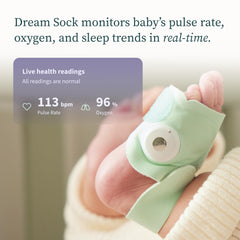 Owlet Dream App live pulse and oxygen display for quick caregiver insights.