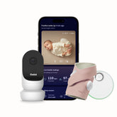 Owlet Dream Duo Gen2 front view—real-time monitoring with compact camera.