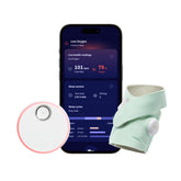 Owlet Dream Sock pulse-rate image shows real-time baby heart monitoring for peace of mind