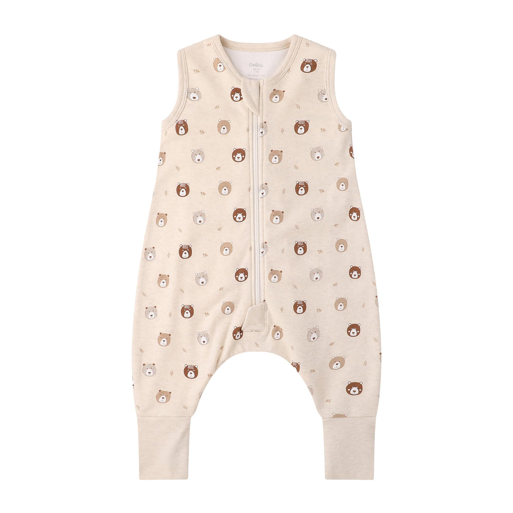 Owlivia 1.0 tog baby sleeping bag with feet offers cozy wearable warmth.