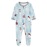 Owlivia baby pajamas with polar bear design for cozy naps and festive outfits