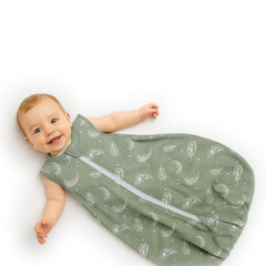Owlivia baby sleep sack 0.5 TOG—lightweight warmth for warm nights.