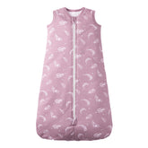 Owlivia baby sleep sack mauve feather on crib promotes cozy nights