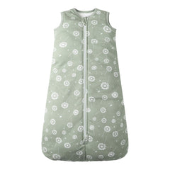Owlivia baby sleep sack fabric close-up highlighting organic cotton softness for delicate skin