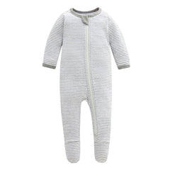 Owlivia organic cotton baby pajama footed design; keeps feet warm.