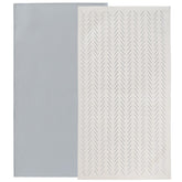 Owlowla baby changing pad folded in gray herringbone for travel convenience