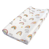 Owlowla changing pad cover in soft minky fabric provides plush comfort during diaper changes.