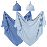 OWLOWLA newborn swaddle blanket in soft-knit fabric for gentle sleep