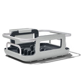 OXO Good Grips over-the-sink drying rack with extended arms saves space.