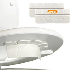 P-FLECTOR urine guard under-seat attachment reduces splash and keeps bathroom clean.
