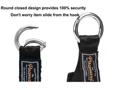 PACMAXI Stroller Hook anti-skid carabiner keeps items secure while you stroll.