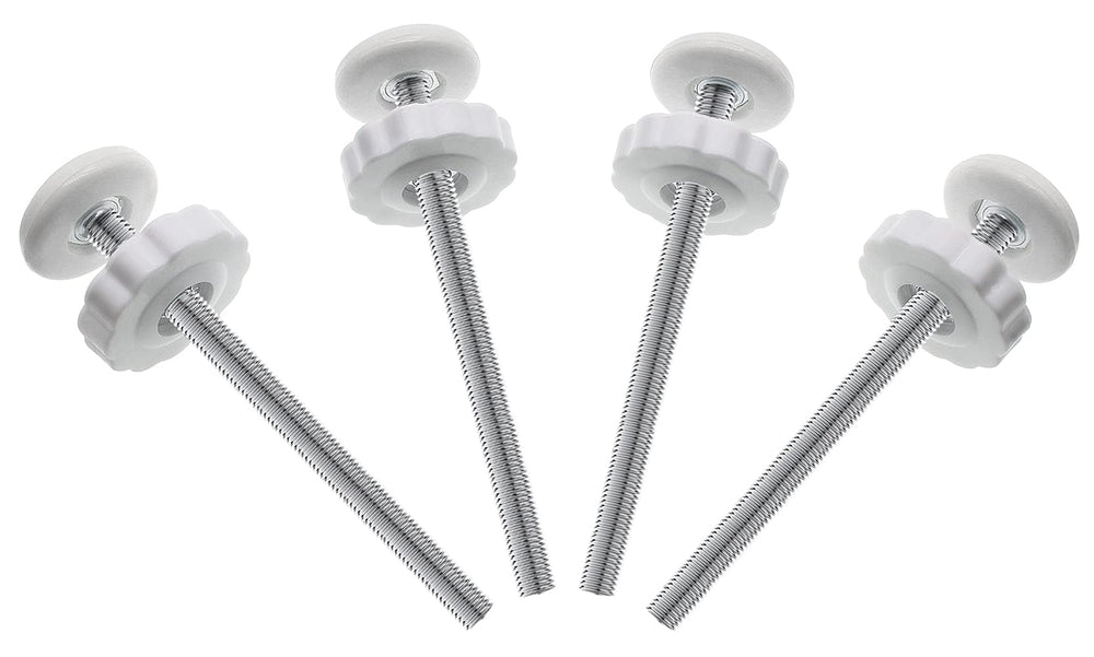 PAFOWO 8mm white spindle rod for baby gates, durable replacement bolts for pressure-mounted gates.