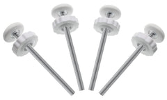 PAFOWO 8mm white spindle rod for baby gates, durable replacement bolts for pressure-mounted gates.