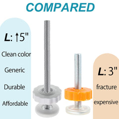 PAFOWO integrated-structure spindle rod in white, firmer fit with reduced wobble.