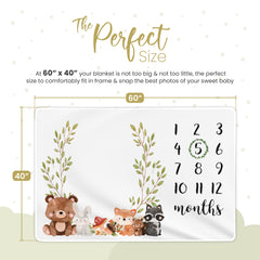 Paishanas milestone blanket wreath included demonstrates gift-ready presentation for baby showers.