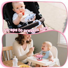 Palksky suction base keeps cups stable on trays and tables during meals.