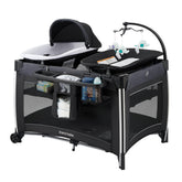 Pamo Babe 4in1 playard bassinet-setup for a comfy newborn nap on the go.