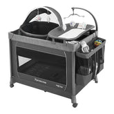 Pamo Babe playard opened for quick, one-handed setup