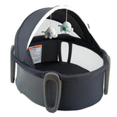 Pamo babe portable bassinet and play space setup provides cozy sleep and safe play.