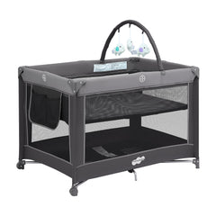 Pamo Babe portable playpen folded view for travel convenience