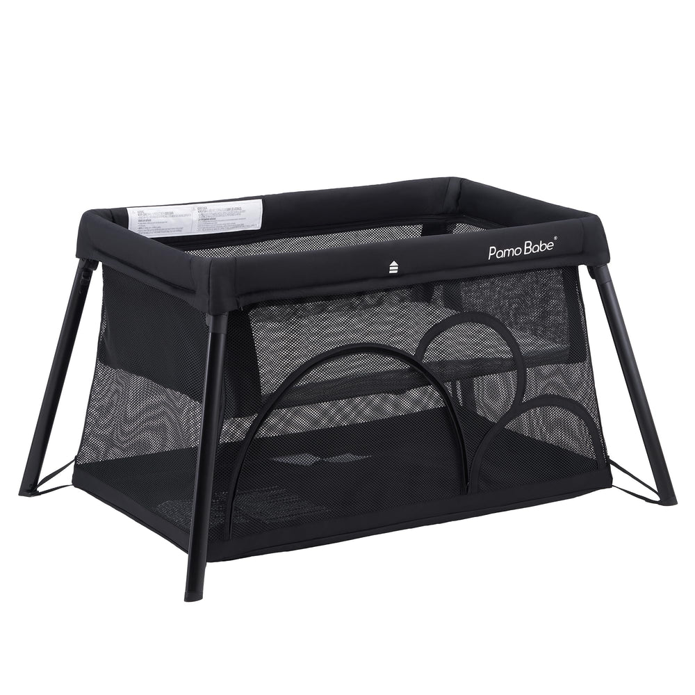 Pamo Babe travel crib base with sturdy legs for stability and easy setup.