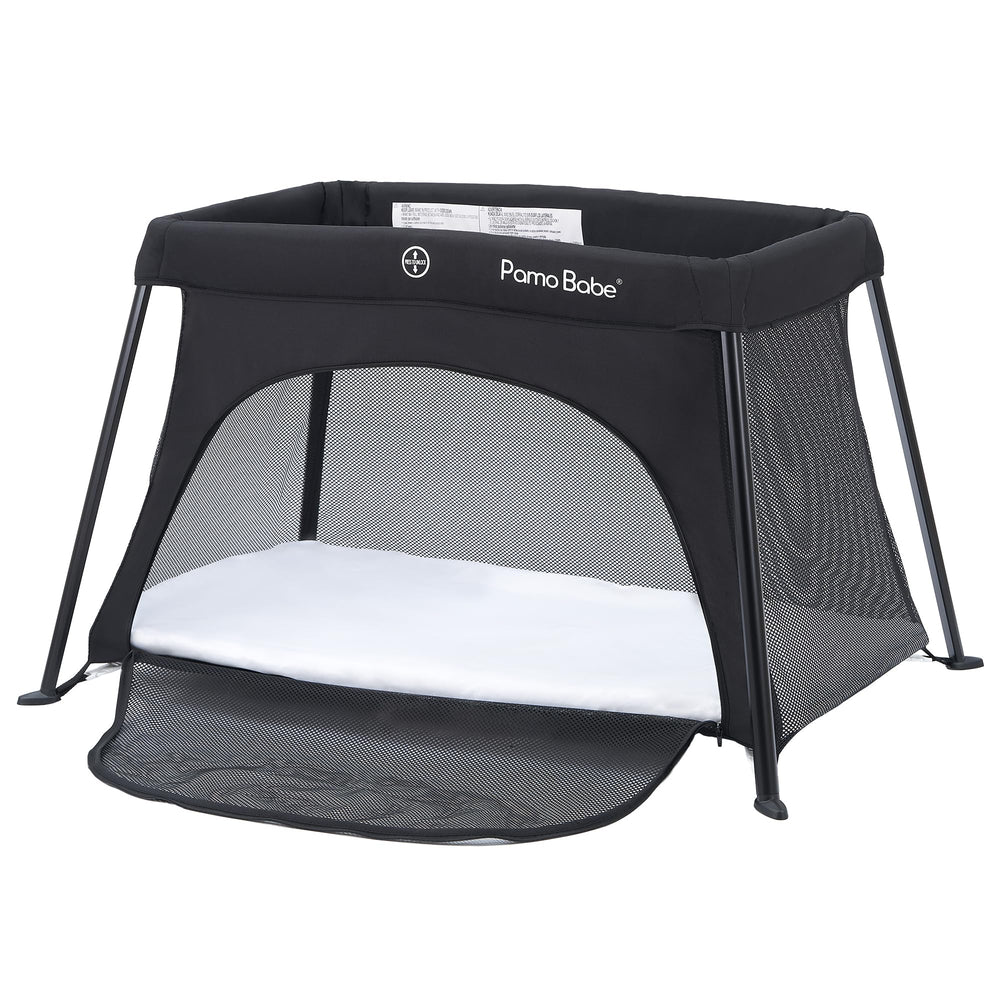 Pamo Babe travel crib mesh for breathable visibility and baby monitoring