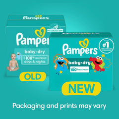 Pampers Baby-Dry diaper with Wetness Indicator helps you spot changes.