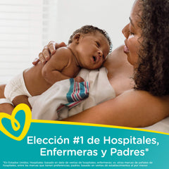 Pampers Swaddlers extra absorb channels for even wetness distribution