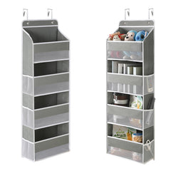 PandaEar over-the-door organizer front view highlights sturdy construction for nursery clutter-free storage.