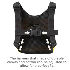 PandaEar 360-degree swivel connector allows free movement for toddlers.