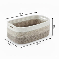 PandaEar storage baskets texture close-up emphasizes soft durable cotton rope.