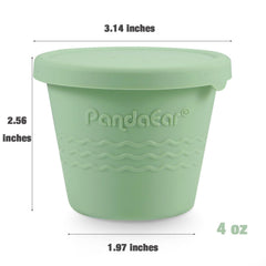 PandaEar 4 oz portion containers ideal for single-serving baby meals