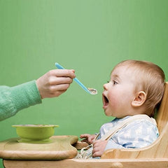PandaEar 6-pack baby spoons front view showcases compact feeding set.