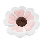 PandaEar baby bath pad pink heart close-up shows plush petals for gentle support