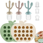 PandaEar baby breastmilk popsicle molds with 19 compartments for small portions
