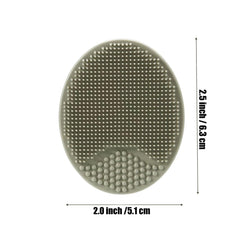 PandaEar silicone brush blue close-up handle highlights flexible bristles for delicate skin