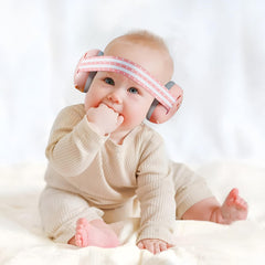 PandaEar baby ear protection headphones with adjustable headband fitting 3-24 months