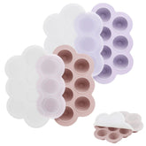 PandaEar baby food freezer tray with lids on keeps contents organized and protected.