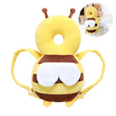 PandaEar baby head protector backpack front view; soft, breathable protection during play.